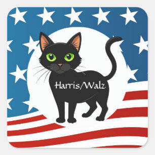 Cats for Harris/Walz Design Sticker