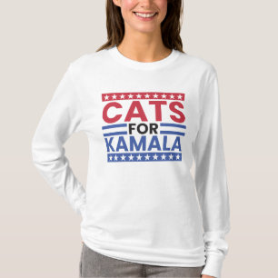 Cats for Kamala Harris for President Election 2024 T-Shirt