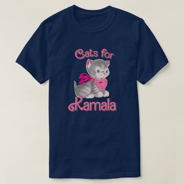 Cats for Kamala T-Shirt (Design Front)