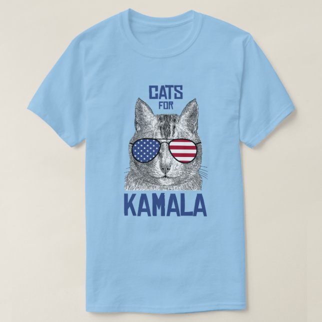 Cats for Kamala T-Shirt (Design Front)