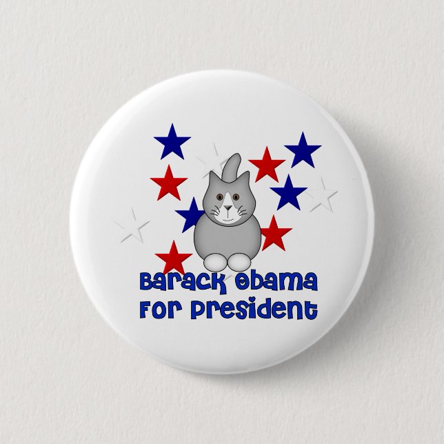 Cats For Obama 6 Cm Round Badge (Front)