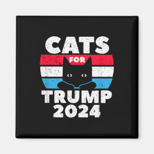 Cats For Trump 2024 Election  Magnet