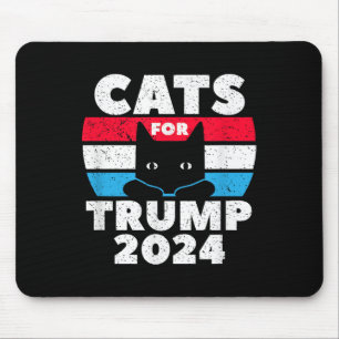 Cats For Trump 2024 Election Mouse Pad
