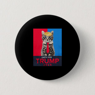 Cats For Trump Funny Tee For Vance Trump 6 Cm Round Badge