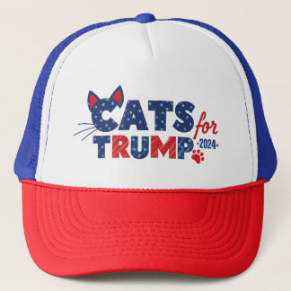 Cats for Trump hat 2024