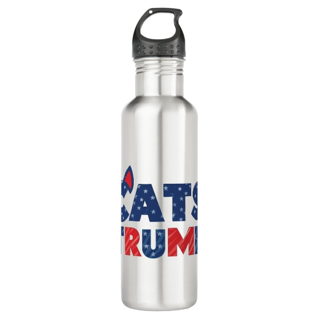 Cats for Trump Water Bottles (Front)