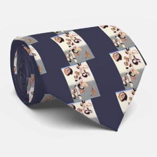 Cats forming the caracters for catfish tie