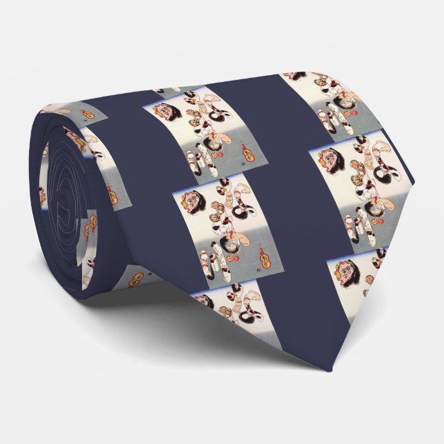 Cats forming the caracters for catfish tie (Rolled)
