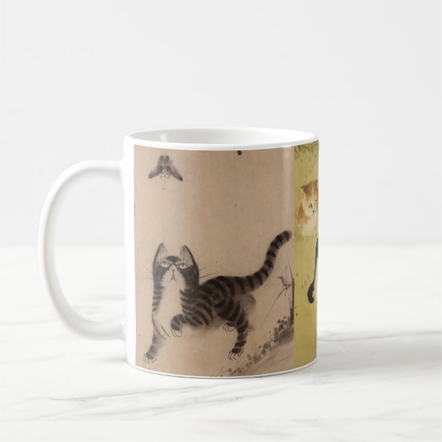 Cats from the Hanging Scroll Part.3 Coffee Mug (Left)