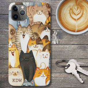 Cats Galore Monogram Case-Mate iPhone Case