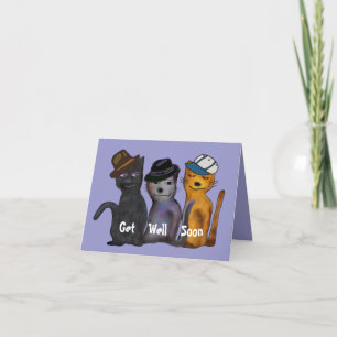 Cats Get Well Soon Card