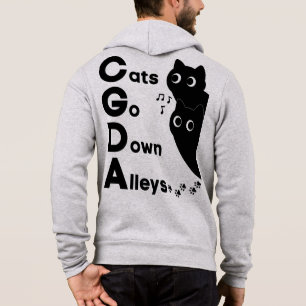 Cats Go Down Alleys CGDA Music Theory Hoodie