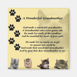 Cats Grandmother Poem Magnet