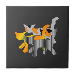 Cats Graphic Tile