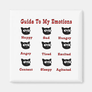 Cats: Guide To My Emotions Magnet