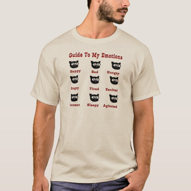 Cats: Guide To My Emotions T-Shirt (Front)