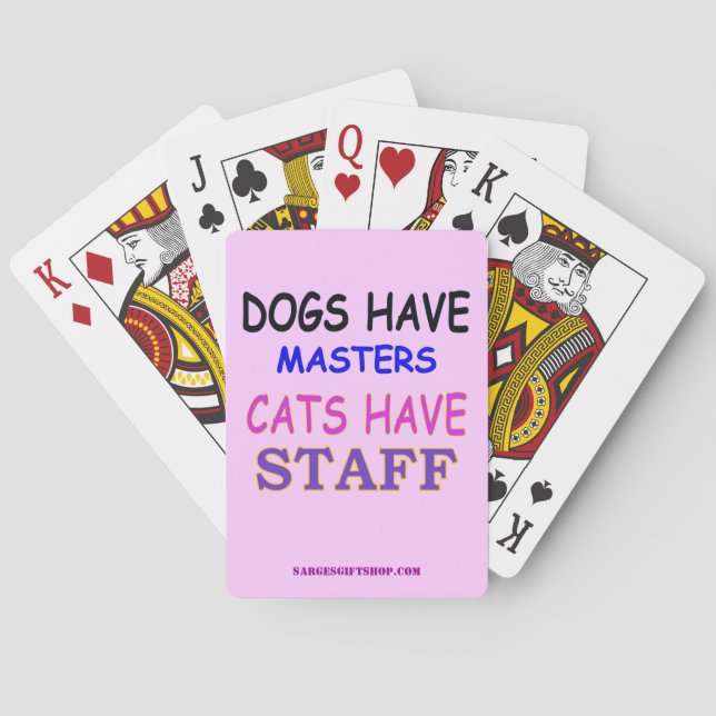 CATS HAVE STAFF PLAYING CARDS (Back)