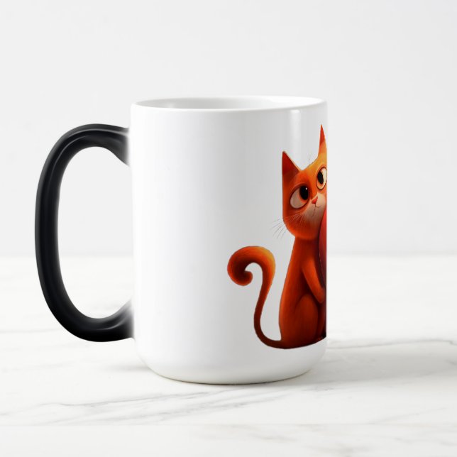 Cats, Heart,pet Magic Mug (Left)