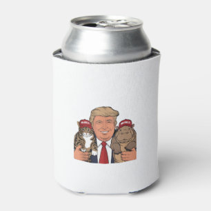 Cats Hippos and Trump Unite for Moo Deng 24 Glory Can Cooler