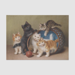 Cats in a Basket by Sophie Sperlich Tissue Paper