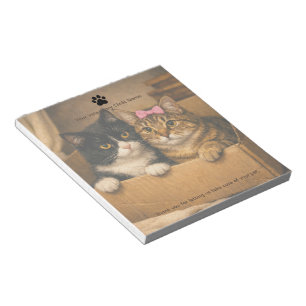 Cats in a Box Custom Veterinary Clinic Notepad
