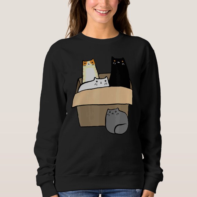 Cats In A Box Sweatshirt (Front)