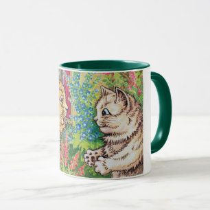 Cats in a Garden, Louis Wain Mug