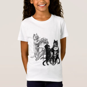 Cats In Barbershop Haircut animal art T-Shirt