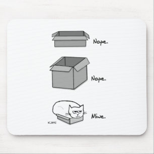 Cats in Boxes - Funny Cat Mouse Pad