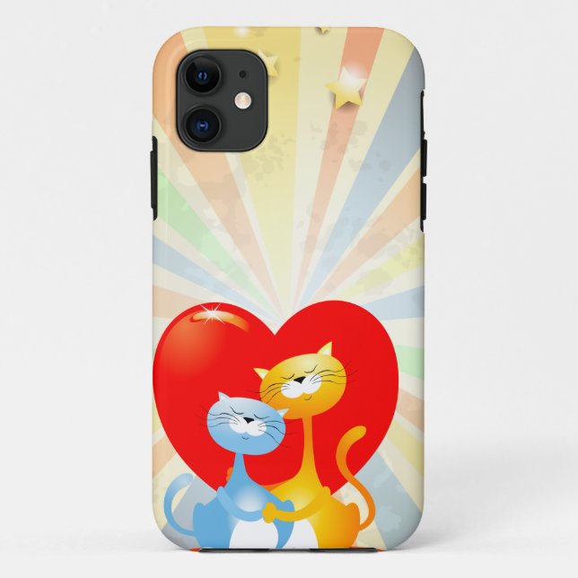 Cats in Love Case-Mate iPhone Case (Back)