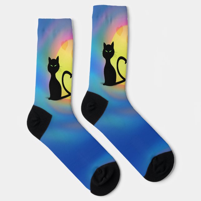 Cats in Love Crew Socks (Right)