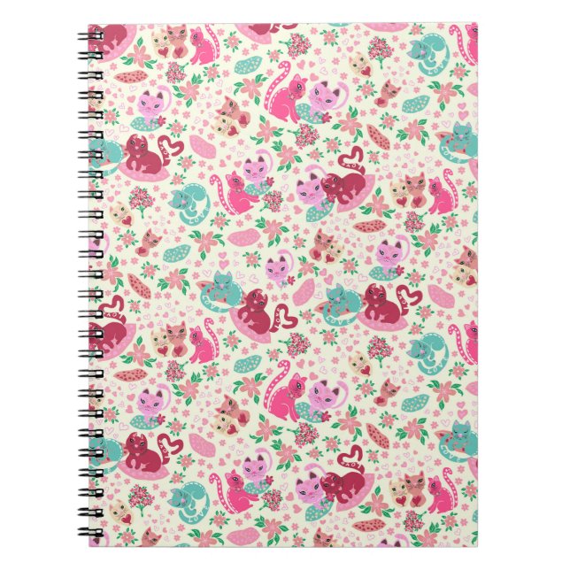 Cats in Love Cute Pets Notebook (Front)