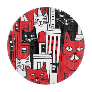 Cats in New York Cutting Board