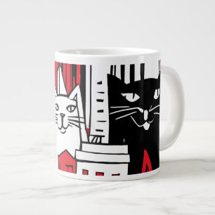 Cats in New York Large Coffee Mug