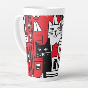Cats in New York Latte Mug