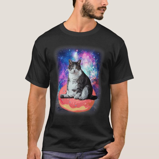 Cats In Outer Space Cosmic Cats  Space Cats T-Shirt (Front)
