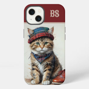 Cats in Scottish Disguise – charming tartan cats iPhone 13 Case
