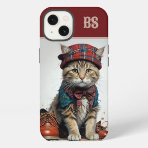 Cats in Scottish Disguise – charming tartan cats iPhone 13 Case
