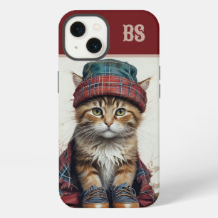Cats in Scottish Disguise – charming tartan cats iPhone 13 Case