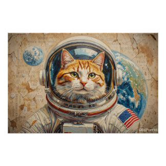 CATS IN SPACE 4 POSTER