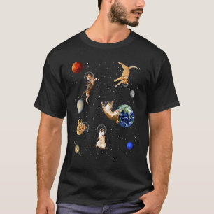 Cats In Space Kitten Outerspace Galaxy Cat T-Shirt