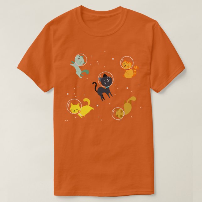 Cats In Space  T-Shirt (Design Front)