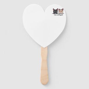 Cats in the family hand fan