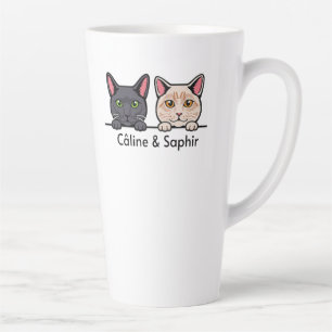 Cats in the family latte mug