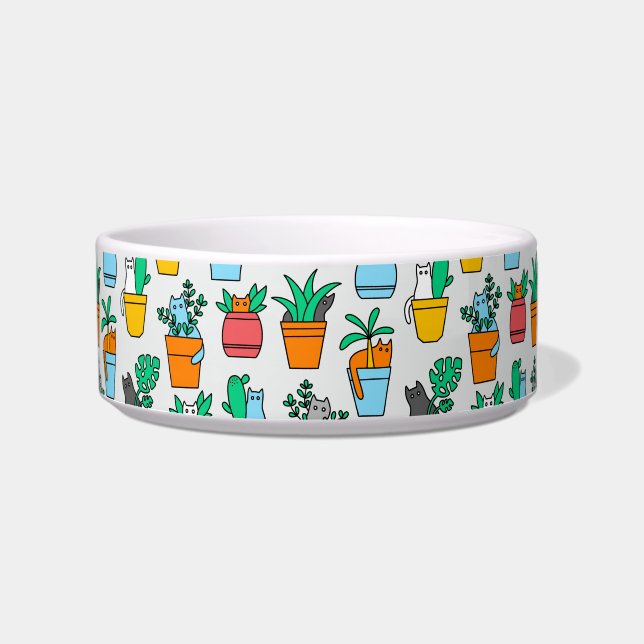 Cats in the flowerpots bowl (Front)