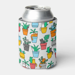 Cats in the flowerpots can cooler