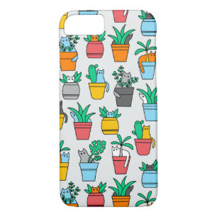 Cats in the flowerpots Case-Mate iPhone case