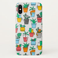 Cats in the flowerpots