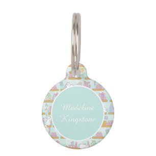 Cats In the Library Round Pet Tag