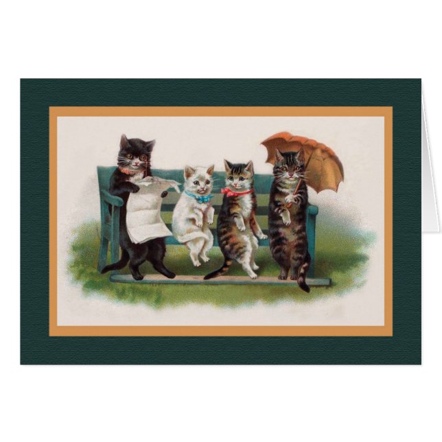 CATS IN THE PARK, Vintage Helena Maguire (Front Horizontal)